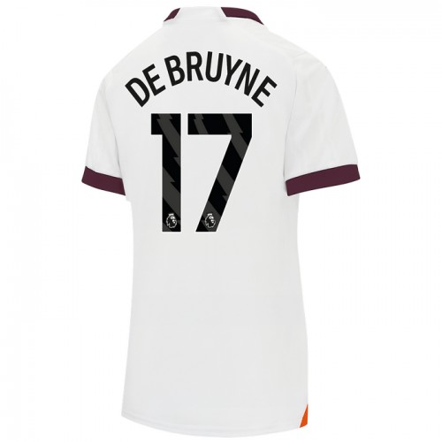 Günstige Fußballtrikots Manchester City Kevin De Bruyne 17 Frauens Auswärtstrikot 2023-24 Kurzarm Günstige Fußballtrikots Manchester City Kevin De Bruyne 17 Frauens Auswärtstrikot 2023-24 Kurzarm